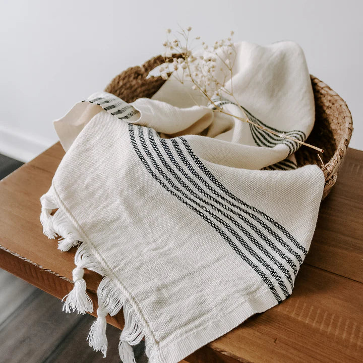 Neutronaut “Nomad Lines” Turkish Towel – Multi-Stripe Weave