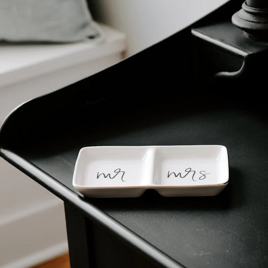 Neutronaut “Lunar Union” Ceramic Jewelry Tray – Mr. & Mrs. Edition