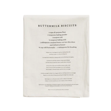 Neutronaut “Grandma’s Kitchen” Cotton Tea Towel – Buttermilk Biscuit Edition