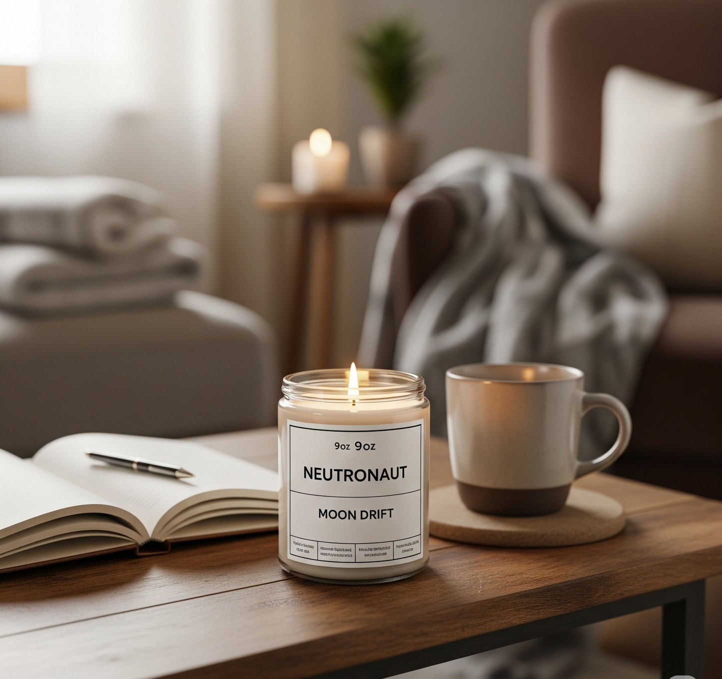 Neutronaut “Moon Drift” Candle – Salt & Citrus Edition (9oz)