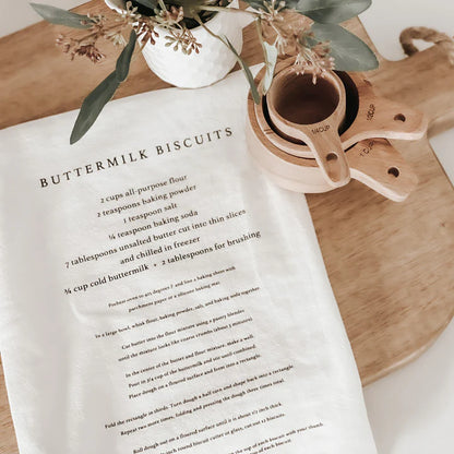 Neutronaut “Grandma’s Kitchen” Cotton Tea Towel – Buttermilk Biscuit Edition