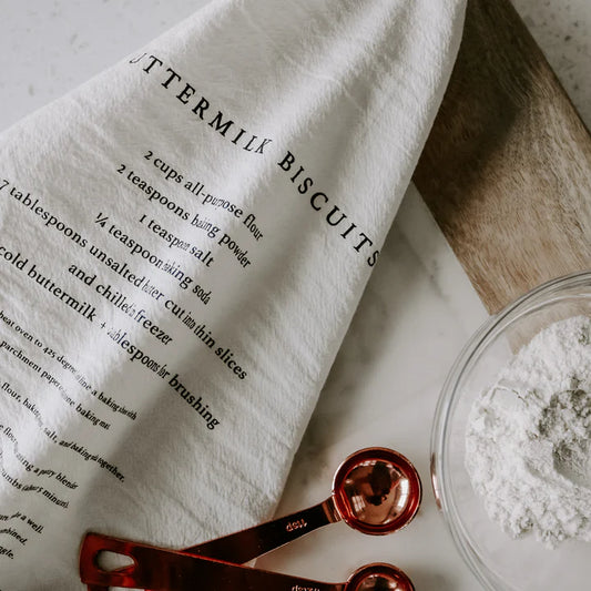 Neutronaut “Grandma’s Kitchen” Cotton Tea Towel – Buttermilk Biscuit Edition