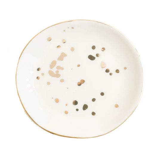 Neutronaut “Stardust Glow” Ceramic Jewelry Dish – Gold Fleck Edition