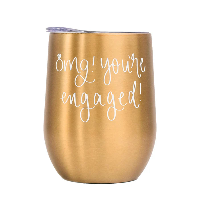 Neutronaut “Future Mrs.” Insulated Wine Tumbler – Gold Edition (12oz)