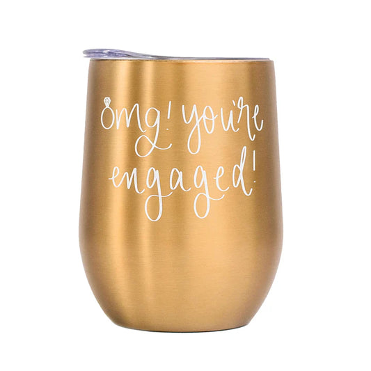 Neutronaut “Future Mrs.” Insulated Wine Tumbler – Gold Edition (12oz)